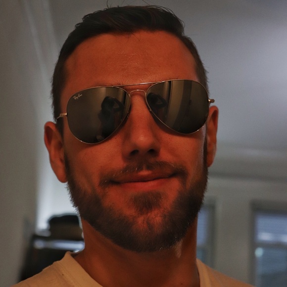 Authentic Ray-Ban mirrored aviators with case - Picture 4 of 4